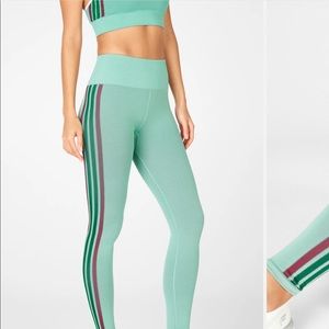 Lunar blue stripe workout set